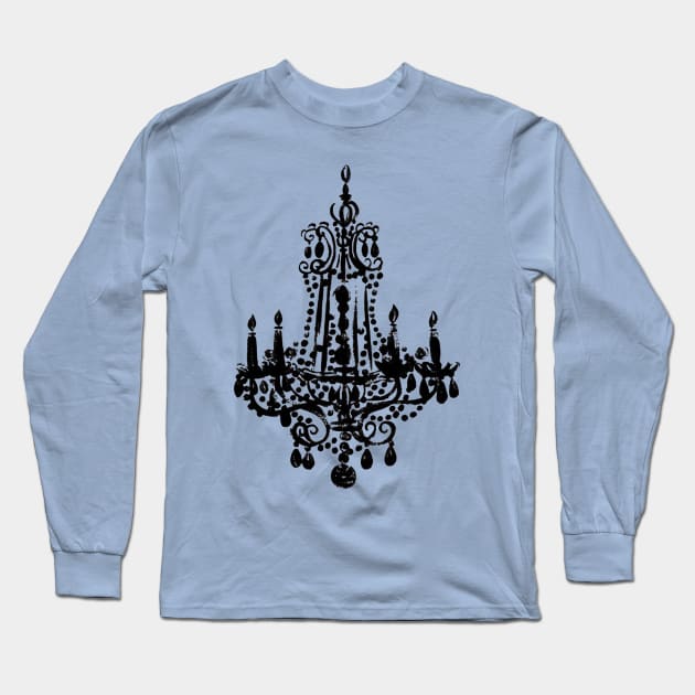 Shabby Chandelier - Chic By Design Long Sleeve T-Shirt by The Blue Box